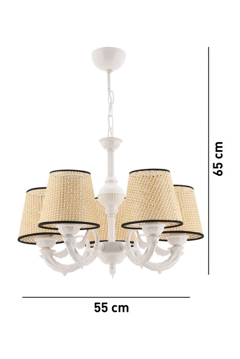 Opviq Fiona Coral Negro, Blanco, Crema